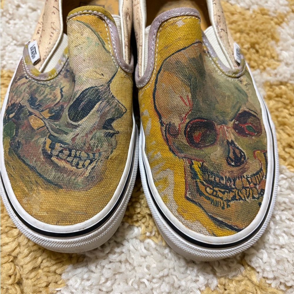 Vans Slip-On Sneakers - Van Gogh Skulls